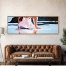 Reflections, Beach Walk, Minimalist Art, Framed Canvas Print, Modern Wall Art, Relaxing Decor, Contemporary Home, Living Room Artwork