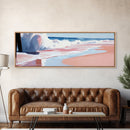 Ocean Waves, Surf Art, Coastal Horizon, Serene Beach Scene, Nautical Theme, Framed Canvas Print, Living Room Wall Art, Beach Decor