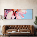 Pink Blossom, Floral Wall Art, Spring Bloom, Bedroom Decor, Pastel Aesthetic, Botanical Print, Framed Canvas Print, Modern Home Decor
