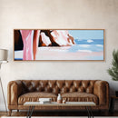 Ocean Breeze, Beach Vibes, Pastel Seascape, Summer Aesthetic, Canvas Print, Coastal Home Art, Boho Wall Art, Bedroom Decor