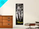 Black and White Tree Art, Forest Wall Decor, Nature Artwork, Minimalist Landscape, Rustic Home Decor, Office Art, Framed Canvas Print