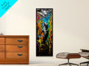 Underwater Sea Otter Art, Vibrant Ocean Life Painting, Animal Wall Decor, Unique Coastal Home Art, Beach House Decor, Canvas Print