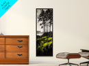Forest Reflection, Mystical Landscape, Dark Green Art, Moody Nature, Framed Canvas Print, Living Room Wall Art, Elegant Home Aesthetic