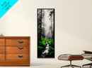 Misty Forest, Green Ferns, Moody Nature, Dark Aesthetic, Wall Decor, Canvas Print, Living Room Art, Modern Minimalist Artwork