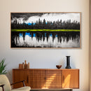 Lake Reflection, Forest Landscape, Tranquil Wall Art, Canvas Print, Nature Lover Gift, Bedroom Wall Art, Zen Home Decor