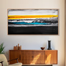 Ocean Waves, Coastal Wall Art, Seascape Painting, Beach House Decor, Nautical Home Art, Abstract Ocean Art, Framed Canvas Print