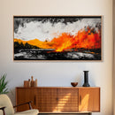 Wildfire, Abstract Art, Nature Wall Decor, Dramatic Print, Modern Art, Living Room Wall Art, Expressive Home Decor, Framed Canvas Print