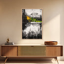 Black and White, Ocean Waves, Modern Coastal Art, Canvas Print, Minimalist Wall Art, Contemporary Painting, Bedroom Wall Decor
