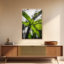 Green Abstract, Bold Modern Art, Vibrant Minimalist Design, Contemporary Statement Piece, Office Wall Decor, Framed Canvas Print