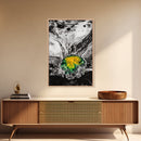 Abstract Fluid Art, Black and White Print, Modern Home Decor, Unique Swirl Art, Office Wall Art, Monochrome Aesthetic, Framed Canvas Print