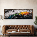 Abstract Earth, Bold Color Wall Art, Framed Canvas Print, Modern Home Decor, Living Room Wall Art, Unique Abstract Painting, Statement Art