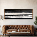 Monochrome Waves, Black and White Seascape, Ocean Art, Canvas Print, Minimalist Home Decor, Modern Coastal Wall Art