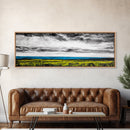 Horizon View, Blue Ocean, Minimalist Seascape, Framed Canvas Print, Coastal Wall Art, Modern Beach Decor, Abstract Water Art, Office Decor