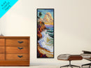Tropical, Cliff, Ocean, Sunset, Canvas Print, Coastal Living Room Art, Colorful Seascape, Beach House Wall Art, Island Vibe Decor