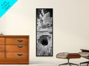 Desert Sinkhole Scene, Mysterious Landscape, Surreal Earth Art, Framed Canvas Print, Moody Bedroom Print, Office Wall Art, Cabin Wall Art