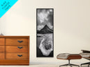Dramatic Seaside Peak, Coastal Mountain Wall Art, Black Beach Photography, Bold Nature Decor, Canvas Print, Living Room Art