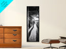 Dockside Market Light, Urban Waterfront Print, Golden Hour Street Scene, Canvas Print, Kitchen Wall Art, Moody City Photography