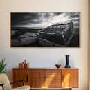 Lobster Trap, Coastal Texture, Rustic Fishing, Ocean Mood, Framed Canvas Print, Nautical Wall Art, Rustic Beach Decor, Man Cave Art