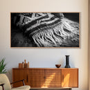 Woven Fringe Detail, Boho Textile Art, Fiber Wall Tapestry, Earthy Home Decor, Canvas Print, Bedroom Wall Art, Bohemian Style Accent