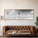 Dragonfly Beach Art, Detailed Insect Wings, Nature Wall Decor, Framed Canvas Print, Boho Bedroom Art, Minimal Wildlife Photography