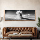 Sand Eruption, Desert Energy, Dust Storm, Framed Canvas Print, Modern Abstract Art, Office Wall Art, Dynamic Nature Photography