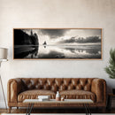 Sea Stack, Stormy Sky, Coastal Reflections, Canvas Print, Pacific Northwest Wall Art, Dramatic Seascape, Autumn Home Accent