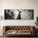 Utility Pole Sky, Urban Minimalism, Power Lines, Framed Canvas Print, Industrial Wall Art, Office Decor, Monochrome Photography