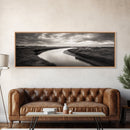 Serene River, Marsh Landscape, Calm Waters, Tranquil Nature, Framed Canvas Print, Minimalist Decor, Entryway Art, Fall Home Vibes
