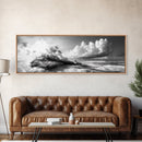 Tropical Island, Ocean Clouds, Stormy Sky, Canvas Print, Surreal Nature Wall Art, Coastal Home Decor, Dreamy Beach Scene Photography