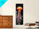 Jellyfish, Ocean Glow, Underwater Beauty, Bright Sea Life, Canvas Print, Bathroom Wall Art, Coastal Vibes, Marine Nature Photography
