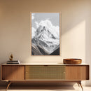 Matterhorn Majesty, Iconic Summit, Black and White Mountain, Canvas Print, Office Wall Art, Minimalist Photography, Modern Decor