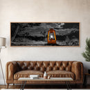 Lantern Glow, Night Forest, Rustic Camping, Glowing Light, Canvas Print, Fall Wall Art, Cozy Home Accent, Cabin or Den Decor