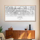 Aurora Street Map, Colorado Map, Map Print, Modern Art, Wall Art, Canvas Print, College Apartment, Colorado Wall Art, Mom Birthday Gift