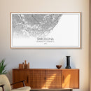 Barcelona Street Map, Spain Map, Map Print, Modern Art, Wall Art, Canvas Print, Gift Idea, Apartment Décor Aesthetic, Travel Wall Hanging