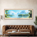Côn Đảo, Vietnam Panoramic Beach Print, Vacation Gift, Vietnam Wall Art, Beach Painting, Beach Decor, Beach Painting