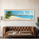 Harbor Beach, Bahamas Panoramic Print, Vacation Gift, Bahamas Wall Art, Beach Painting, Beach Decor, Beach Or Lakehouse Art