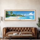 Lily Beach, Maldives Panoramic Print, Vacation Gift, Maldives Wall Art, Vacation Wall Art, Vacatation Memories, Beach Decor, Beach Or Lakehouse Art