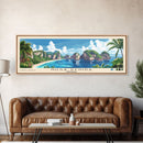 Nusa Penida, Indonesia Panoramic Beach Print, Vacation Gift, Indonesia Wall Art, Beach Painting, Beach Decor, Beach Painting