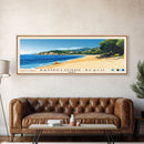 Pampelonne Beach, France Panoramic Print, Vacation Gift, France Wall Art, Beach Painting, Beach Decor, Beach Or Lakehouse Art