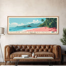 Pink sand Subic beach Matnog, Philippines Panoramic Print, Vacation Gift, Philippines Wall Art, Beach Painting, Beach Decor, Beach Or Lakehouse Art