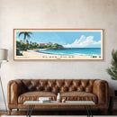 Playa Pilar, Cuba Panoramic Beach Print, Vacation Gift, Cuba Wall Art, Beach Painting, Beach Decor, Beach Painting