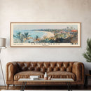 Canggu Beach, Indonesia Watercolor Print, Vacation Gift, Indonesia Wall Art, Beach Painting, Beach Decor, Large Wall Art, Wood Frame Art