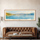 Granada Island, Granada Watercolor Print, Vacation Gift, Granada Wall Art, Beach Painting, Beach Decor, Large Wall Art, Wood Frame Art