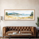 Ilha da Fuseta, Portugal Watercolor Beach Print, Vacation Gift, Portugal Wall Art, Framed Canvas Print, Framed Beach Painting