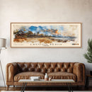 Lagoon Beach, Cambodia Watercolor Print, Vacation Gift, Cambodia Wall Art, Beach Painting, Beach Decor, Large Wall Art, Wood Frame Art