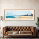 Venice, Italy Watercolor Beach Print, Vacation Gift, Italy Wall Art, Framed Canvas Print, Framed Beach Painting