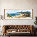 İçmeler Beach, Turkey Watercolor Beach Print, Vacation Gift, Turkey Wall Art, Beach Painting, Beach Decor, Beach Painting