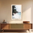 Anse Georgette, Seychelles Watercolor Beach Print, Vacation Gift, Seychelles Wall Art, Framed Canvas Print, Framed Beach Painting