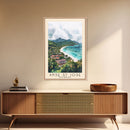 Anse St Jose, Seychelles Watercolor Beach Print, Vacation Gift, Seychelles Wall Art, Beach Painting, Beach Decor, Beach Painting