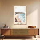 Bondi Beach, Sydney, Australia Watercolor Print, Vacation Gift, Sydney, Australia Wall Art, Beach Painting, Beach Decor, Large Wall Art, Wood Frame Art